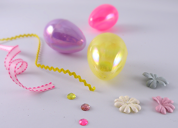 decorated plastic eggs