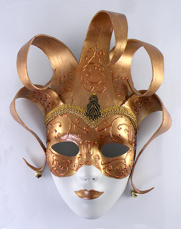 Gold Elaborate Mardi Gras Mask