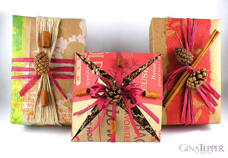 brown paper bag wrapping ideas