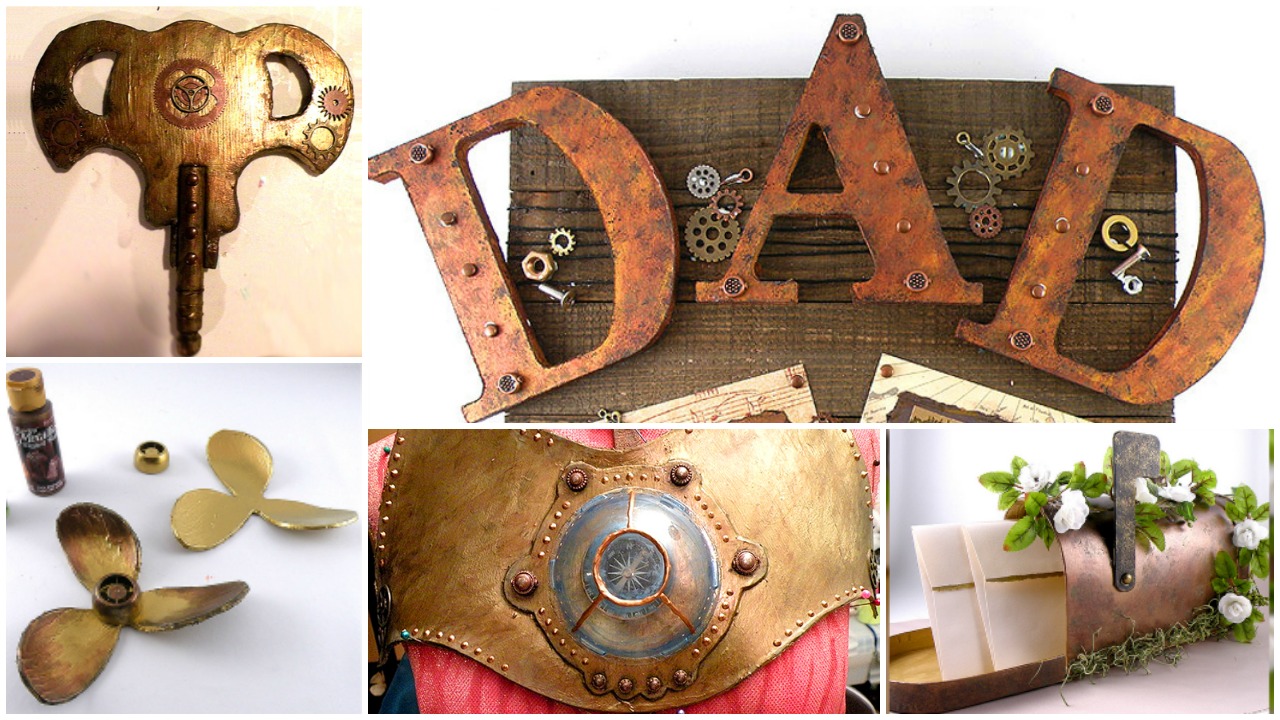 How to Make Craft Foam Look Like Aged Metal Gina Tepper