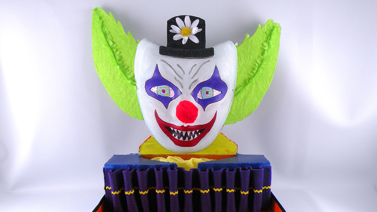 creepy clown decoration