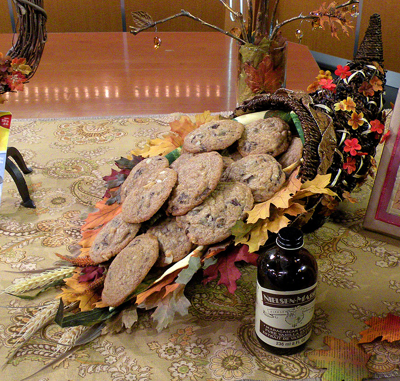 Decorated Cornucopia Filled with Cookies