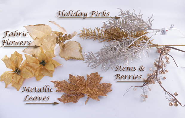 Materials for the DIY Christmas Wreath