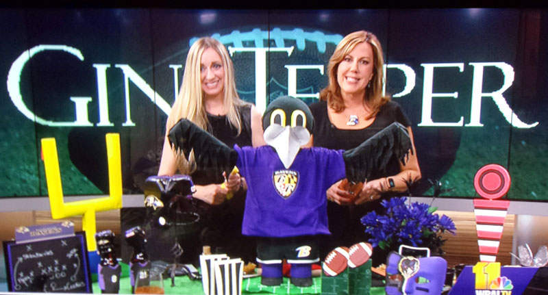 DIY Ravens Football Decorations on WBALTV