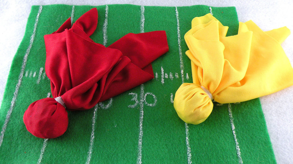 DIY Penalty Flags Football Party Favors