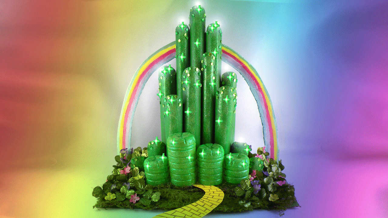 Reflexión bibliotecario ozono DIY Emerald City (Wizard of Oz Decorations)