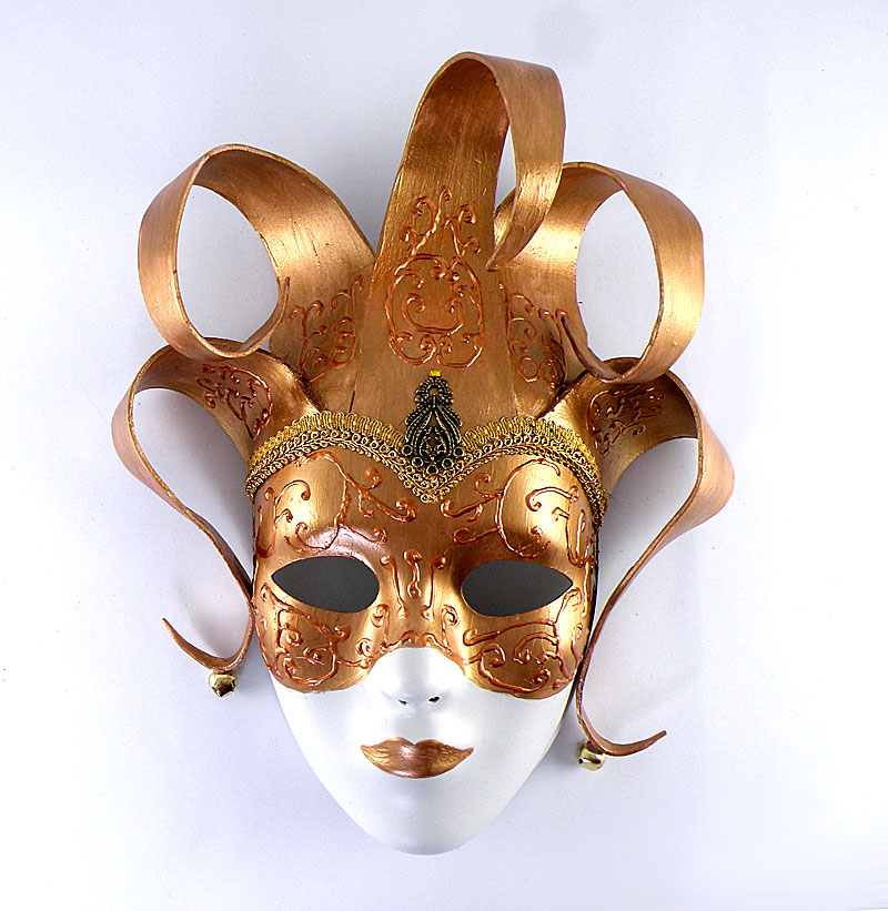 Gold Elaborate Mardi Gras Mask