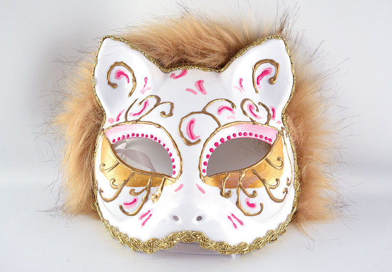 Cat Mardi Gras Mask