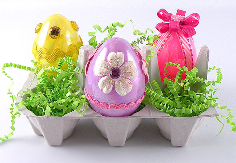 DIY Decorated Plastic Eggs Gina Tepper