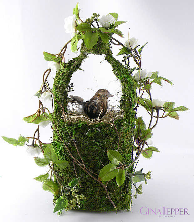 Moss Covered Basket