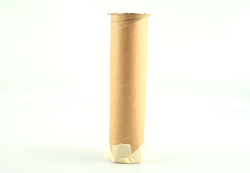 Weighted paper tube