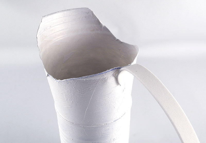 DIY White Pitcher Vase