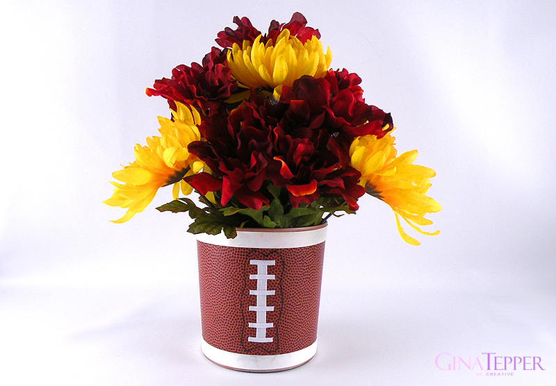 Football Vase Centerpiece