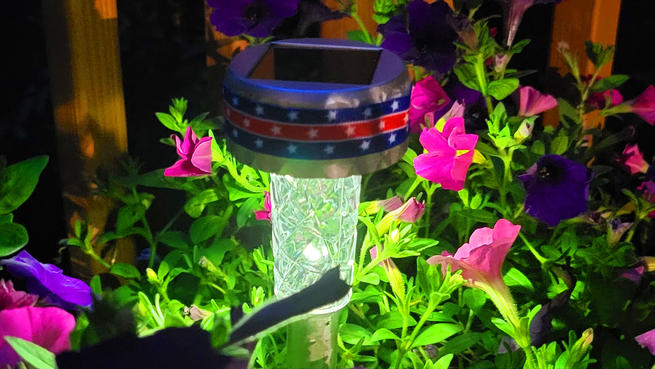 4th of July candle ideas solar garden light DIY