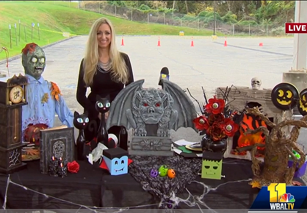 Gina Tepper Halloween TV segment at WBAL