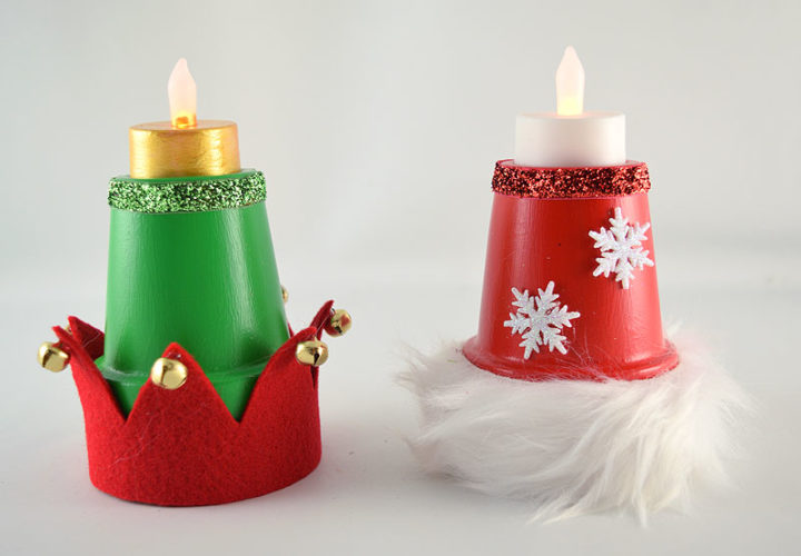 DIY Elf and Santa Hat Decorating Ideas