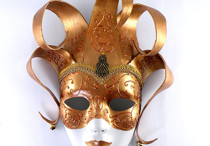 Gold Mardi Gras Mask