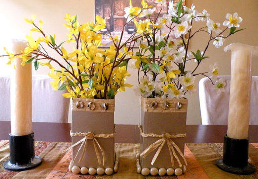 Recycled Milk Carton Vase