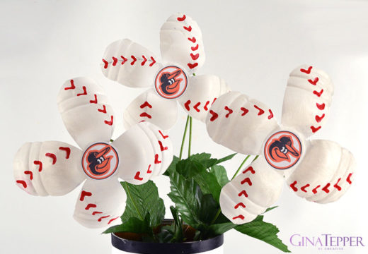 baseball flowers