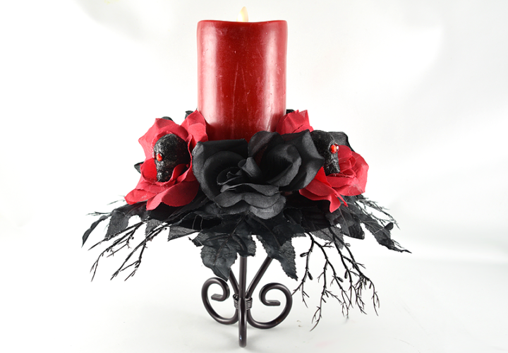 Cheap and Easy DIY Halloween Candle Rings (Dollar Tree Crafts)