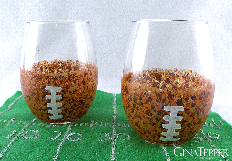 DIY Football Glasses