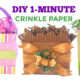 DIY crinkle paper shred filler for boutique gift bags