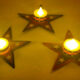 4th of July candle ideas patriotic star candle holders with LED tea lights